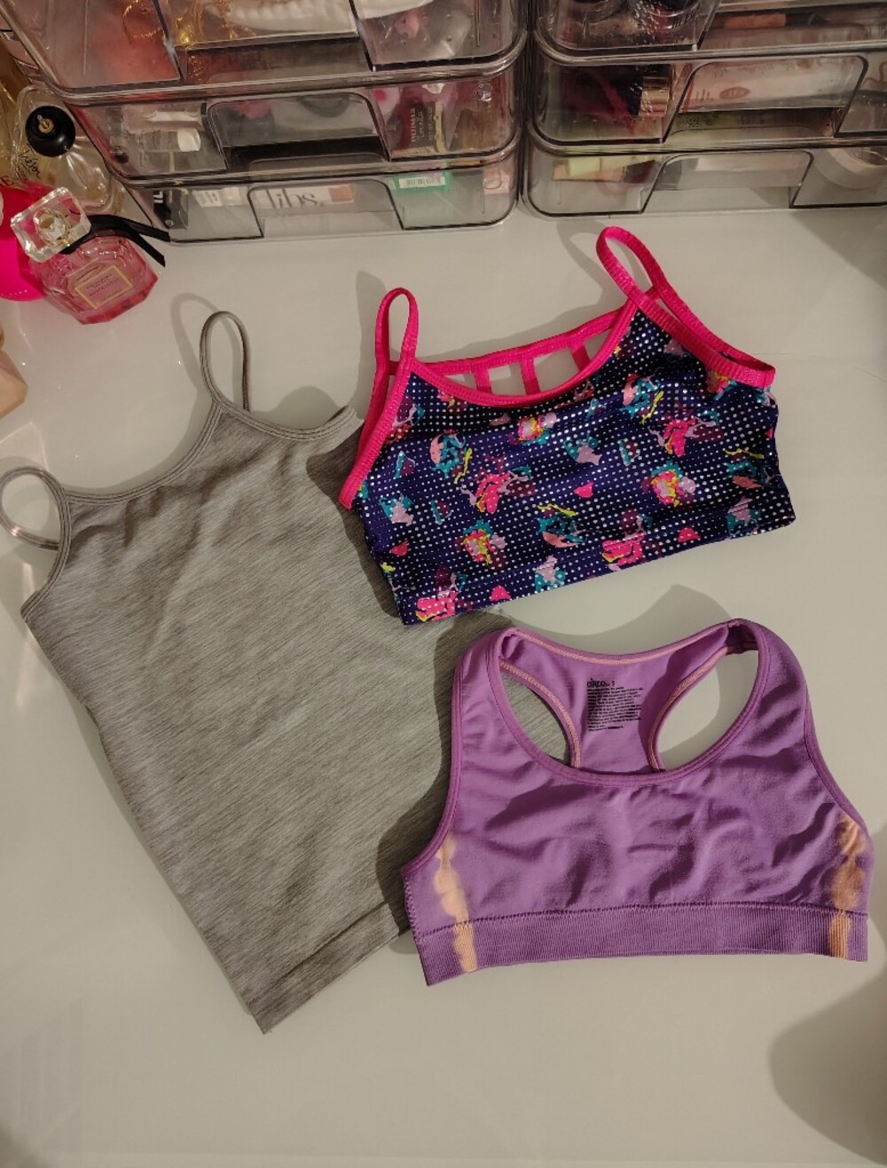 Girls Sports Bras & Tank Top Bundle size 7/8